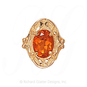 GS450 CIT - 14 Karat Gold Citrine Slide 
